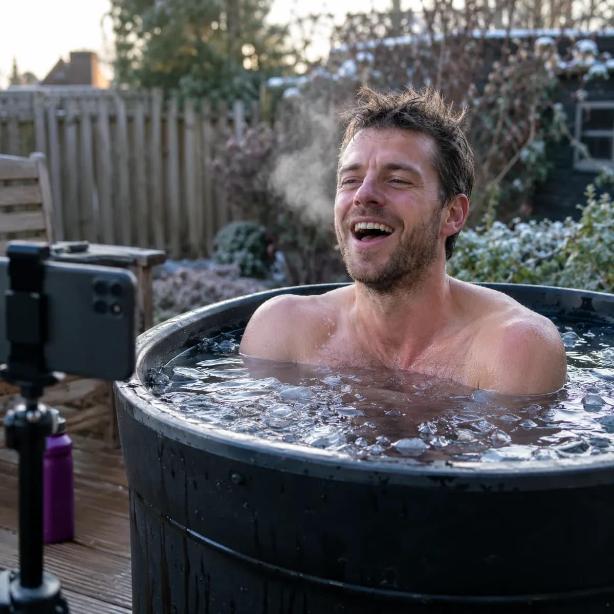 2-minute cold plunge
