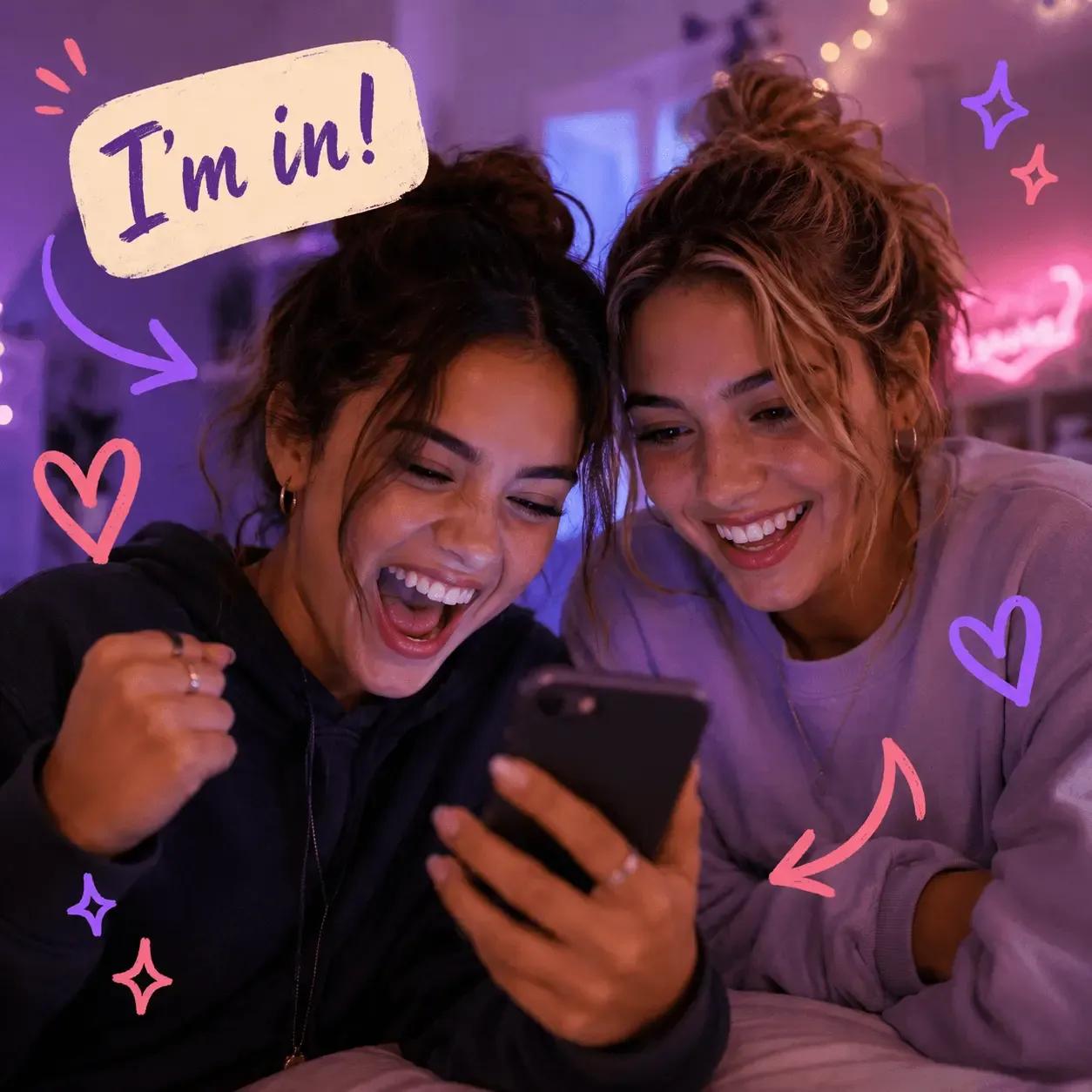 Others join → chat opens
